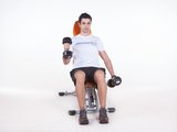 Rosca biceps alternada c/ rotação c/ halter